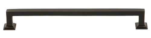 Grandeur Hardware -  Geneva 8" Brass Handle Pull on center in Timeless Bronze - HPLGEN8 - 857485