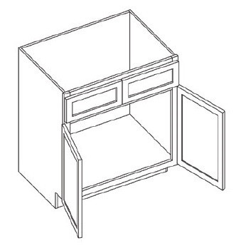 KCD Essential White Double Door Vanity Cabinet - EW-V42