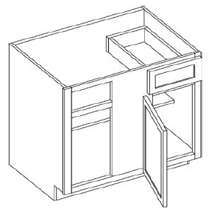 KCD Oslo Oak Blind Base Cabinet for 48" to 51" Space - OO-BB48