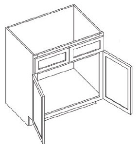 KCD Oslo White Sink Base Cabinet - OW-SB36