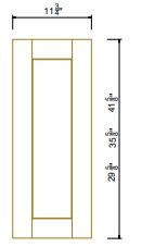 ROC Cabinetry Escada Vintage Wood Decorative Wall End Panel - ROC-EVW-WFD1236