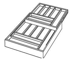 JSI Cabinetry Amesbury Mist Slab Kitchen Cabinet - TTCD21-AM