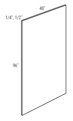 JSI Cabinetry Amesbury White Slab Kitchen Cabinet - - PHLF-AW