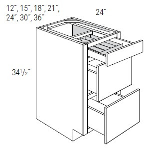 JSI Cabinetry Essex Truffle Kitchen Cabinet - DB15UTRY-ET
