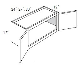 JSI Cabinetry Dover Driftwood Kitchen Cabinet - W3012B-DD