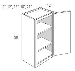 JSI Cabinetry Dover Driftwood Kitchen Cabinet - W1836-DD