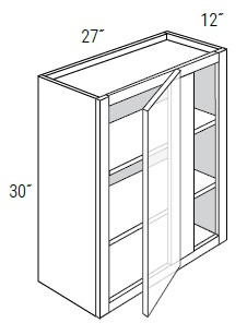 JSI Cabinetry Dover Driftwood Kitchen Cabinet - WBC2730-DD