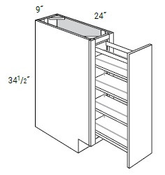 JSI Cabinetry Dover Driftwood Kitchen Cabinet - BF09PO-DD