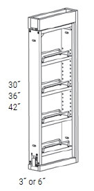 JSI Cabinetry Dover Driftwood Kitchen Cabinet - WF330PULL-SFTCLOSE-DD