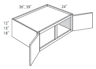 JSI Cabinetry Essex Driftwood Kitchen Cabinet - W3615-24-VED