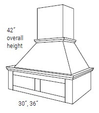 JSI Cabinetry Essex Driftwood Kitchen Cabinet - VRS3642-VED