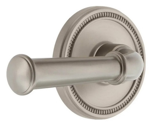 Grandeur Hardware - Soleil Rosette Single Dummy with Georgetown Lever in Satin Nickel - SOLGEO - 899353
