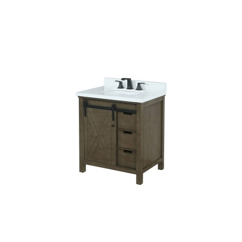 Lexora - Castor 84" W x 22" D White Double Bath Vanity - LVC84DA000