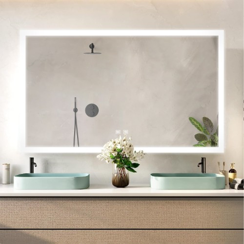 Lexora - Aurorium 60" W x 32" H LED Bathroom Vanity Mirror - LLMAU6032