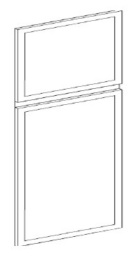 Carriage House Westbrook Tall Decorative End Panel - 392170-CH-WESTBROOK-DREP24x84