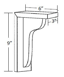 Carriage House Stonebridge Standard Corbel - 379250-CH-STONEBRIDGE