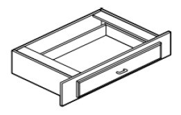 Carriage House Abbott Knee Drawer - 238809-CH-ABBOTT-KD36