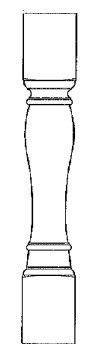 Carriage House Rustic-Hickory Post - 528910-CH-RUSTIC-HICKORY