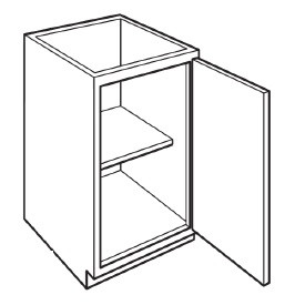 Carriage House Bradford Kitchen Cabinet - 324410-CH-BRADFORD-SLAB-B9