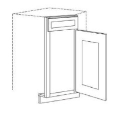 Carriage House Bradford Diagonal Sink Front - 400870-CH-BRADFORD-SLAB-DSB36