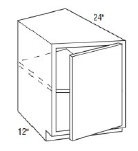 Carriage House Bradford Transitional Angle Base (Shown Left) Cabinet - 345600-CH-BRADFORD-SLAB-TAB12FLHD