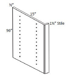 Carriage House Bradford Bookcase End - 360740-CH-BRADFORD-SLAB