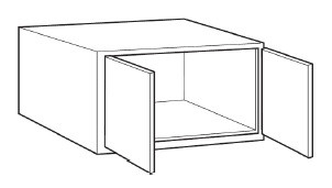 Carriage House Bradford Kitchen Cabinet - 345430-CH-BRADFORD-5-PIECE-W3618-24