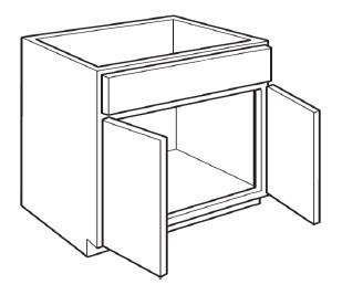 Carriage House Bradford Double Door Vanity - 345630-CH-BRADFORD-5-PIECE-V27