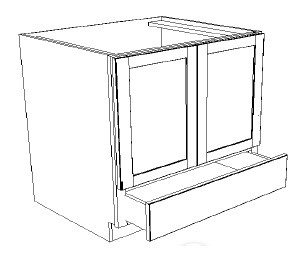 Carriage House Bradford Base Microwave Cabinet - 400960-Set-CH-BRADFORD-5-PIECE