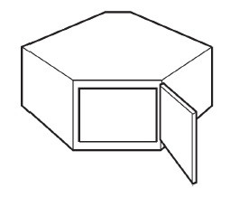 Carriage House Windsor Kitchen Cabinet - 401550-CH-WINDSOR-SLAB-CW2418