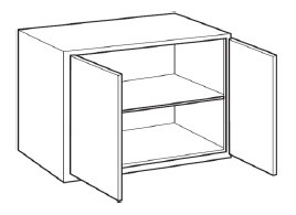 Carriage House Windsor Kitchen Cabinet - 401570-CH-WINDSOR-5-PIECE-W3024