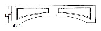 Carriage House Windsor Raised Panel Valance - 403140-CH-WINDSOR-5-PIECE