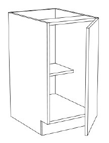 Innovation Cabinetry Concrete Gray Kitchen Cabinet - UB-B18-F-CN