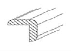 Innovation Cabinetry Emerald Outside Corner Molding - UB-OCM8-EM