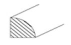 Innovation Cabinetry Bayport Quarter Round Molding - UB-QR8-BP