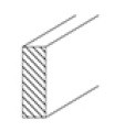 Innovation Cabinetry Ultra White Square Scribe Molding - UB-SQSM8-UW