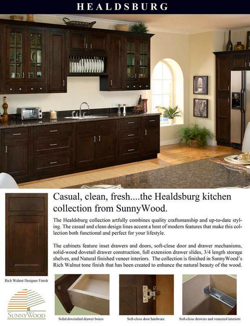 Sunny Wood Products - Healdsburg - HBA2444MDP