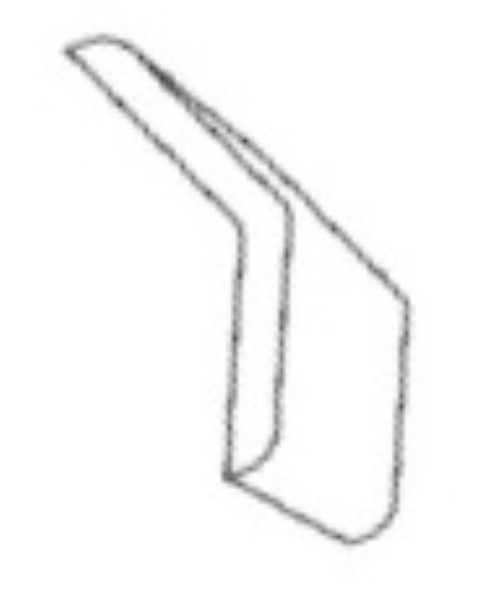 Cabinet Wright Hampton Black Outside Corner Molding - CW-HB-OCM135