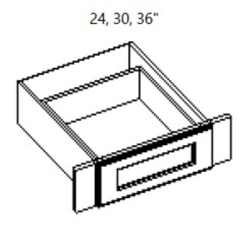 Cabinet Wright Hampton Black Vanity Desk Drawer - CW-HB-VKD36