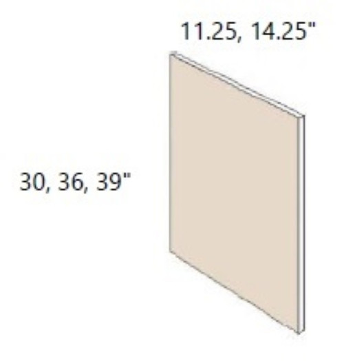 Cabinet Wright Nottingham Knotty Maple Wall Side Panel - CW-KM-WSP39