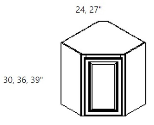 Cabinet Wright Parkhurst Coffee Wall Diagonal Corner Cabinet - CW-CO-WDC2430
