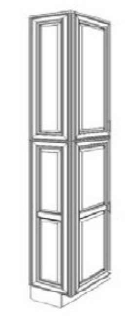 Cabinet Wright Parkhurst Coffee Matching Tall Side Panel For Wall Pantry - CW-CO-MTSP84