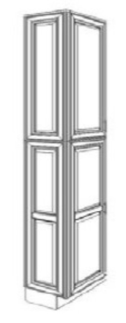 Cabinet Wright Parkhurst Coffee Matching Tall Side Panel For Wall Pantry - CW-CO-MTSP93