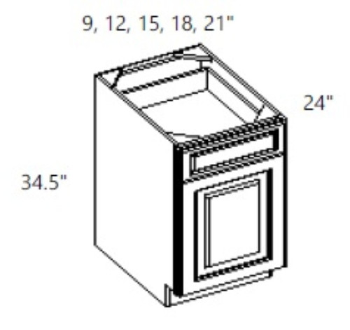 Cabinet Wright Parkhurst Sienna Base Cabinet - CW-PS-B09