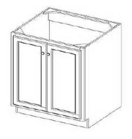 Cabinet Wright Parkhurst Sienna Base Full Height Door Cabinet - CW-PS-B24FH