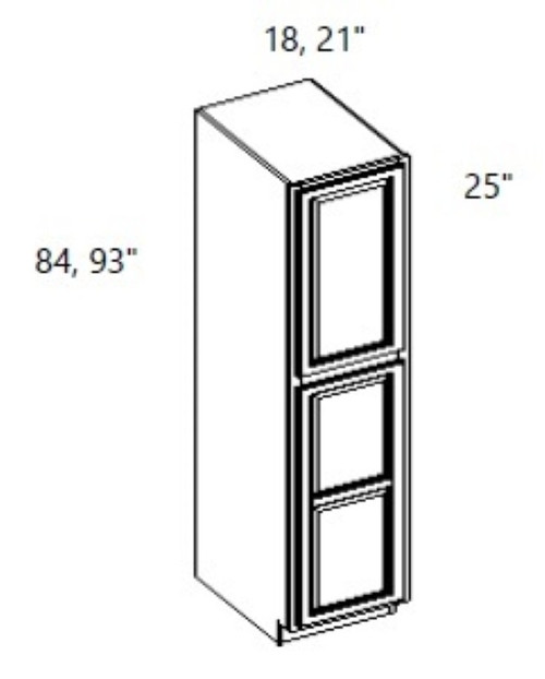 Cabinet Wright Parkhurst Sienna Utility Pantry Cabinet - CW-PS-UC218425