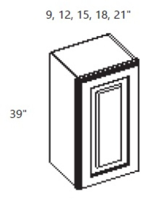 Cabinet Wright Shaker Espresso Wall Cabinet - CW-ES-W0939