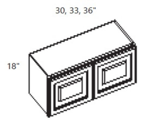 Cabinet Wright Shaker Espresso Wall Cabinet - CW-ES-W3018