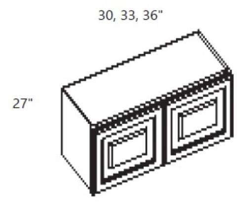 Cabinet Wright Shaker Espresso Wall Cabinet - CW-ES-W3027
