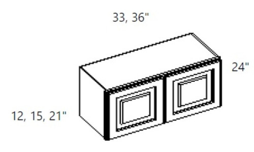 Cabinet Wright Shaker Espresso Refrigerator Wall Cabinet - CW-ES-RW3312